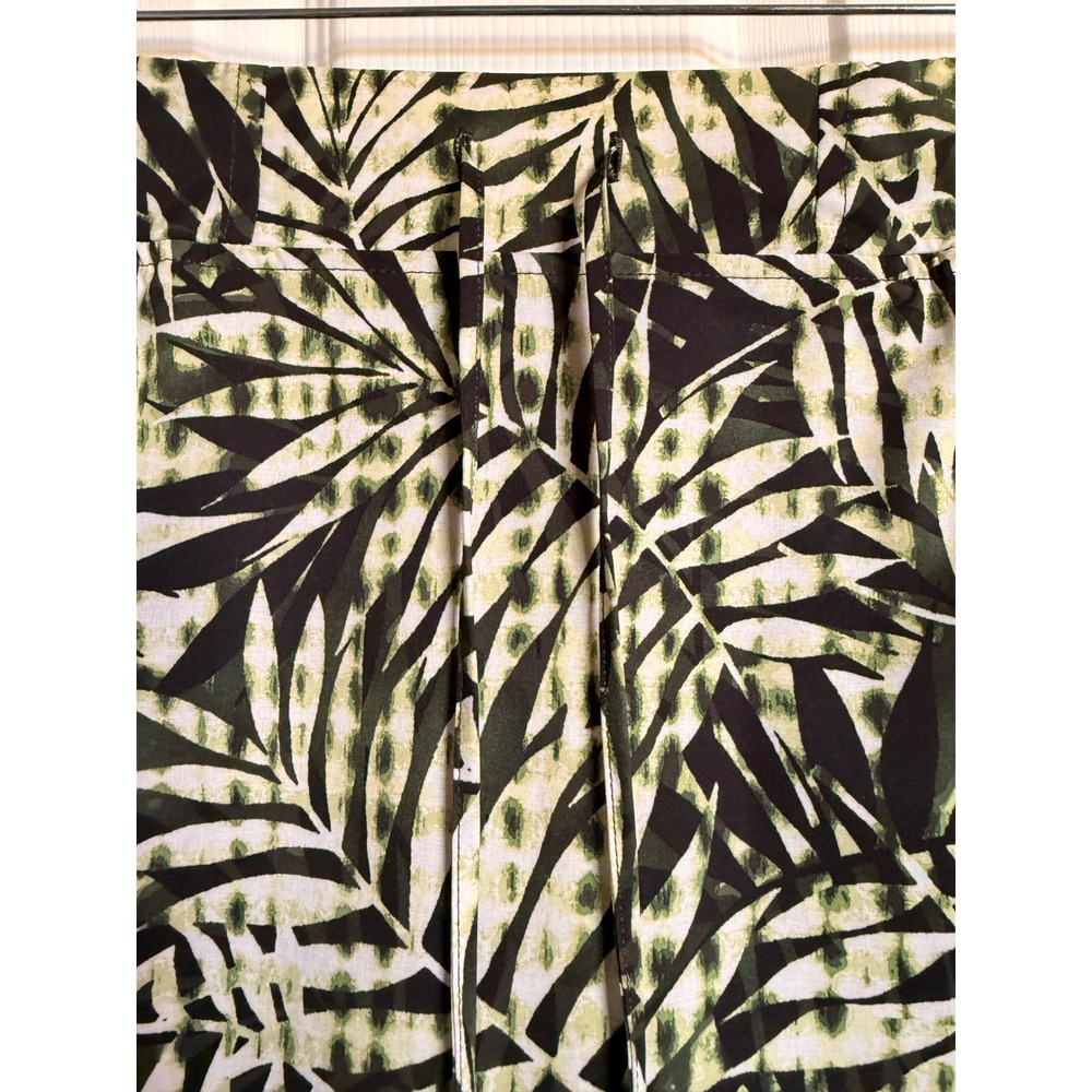 Tropical Modest Vacation Active J.Jill Fit Green Palm Leaf Print Skort Lg - Picture 10 of 10